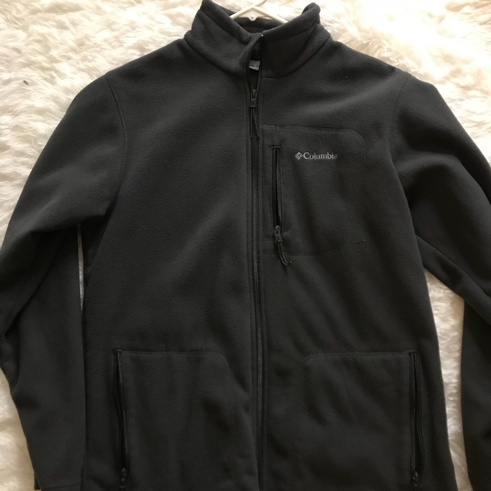 Grey Columbia Zip up sweater L